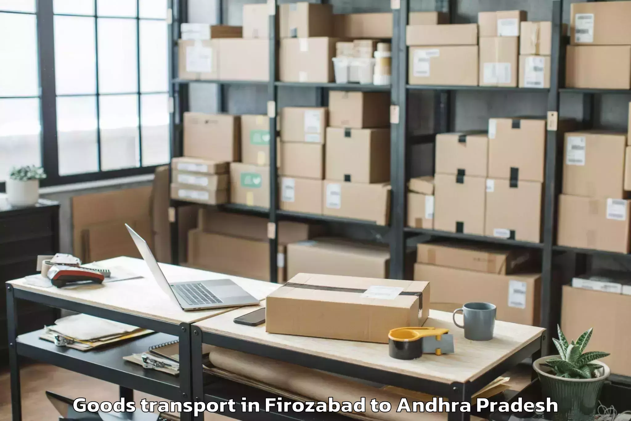 Book Firozabad to Obuladevaracheruvu Goods Transport Online